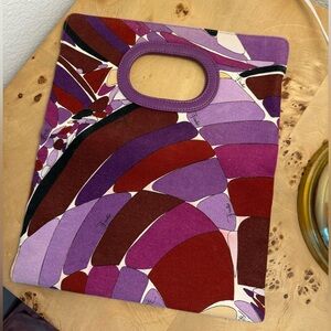 Emilio Pucci- Vintage Canvas Clutch Bag